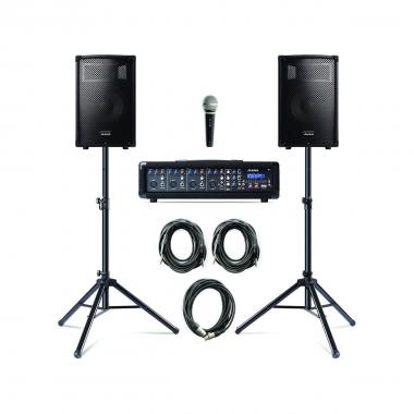 Alesis pa system with stands