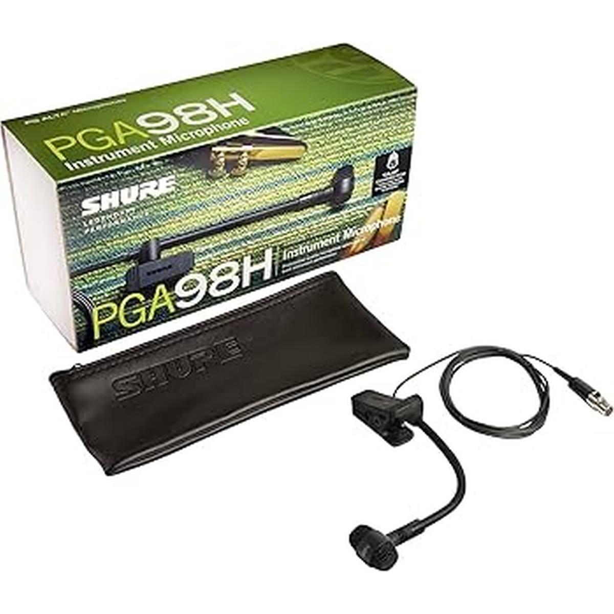 SHURE PGA98H-TQG Microfono fiati condensatore cardioide a clip TA4F