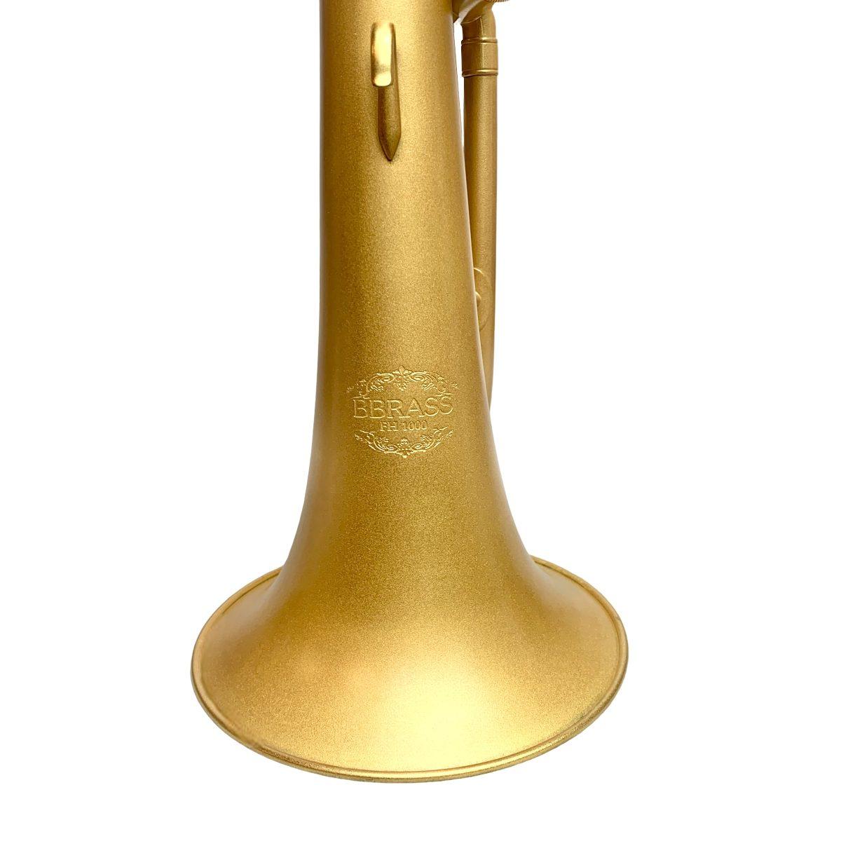 Bbrass fh1000 flicorno soprano brush gold