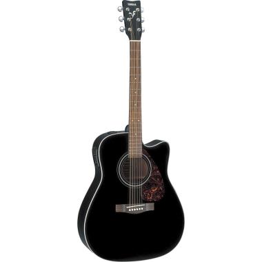 Yamaha fx370cb black chitarra acustica elettrificata