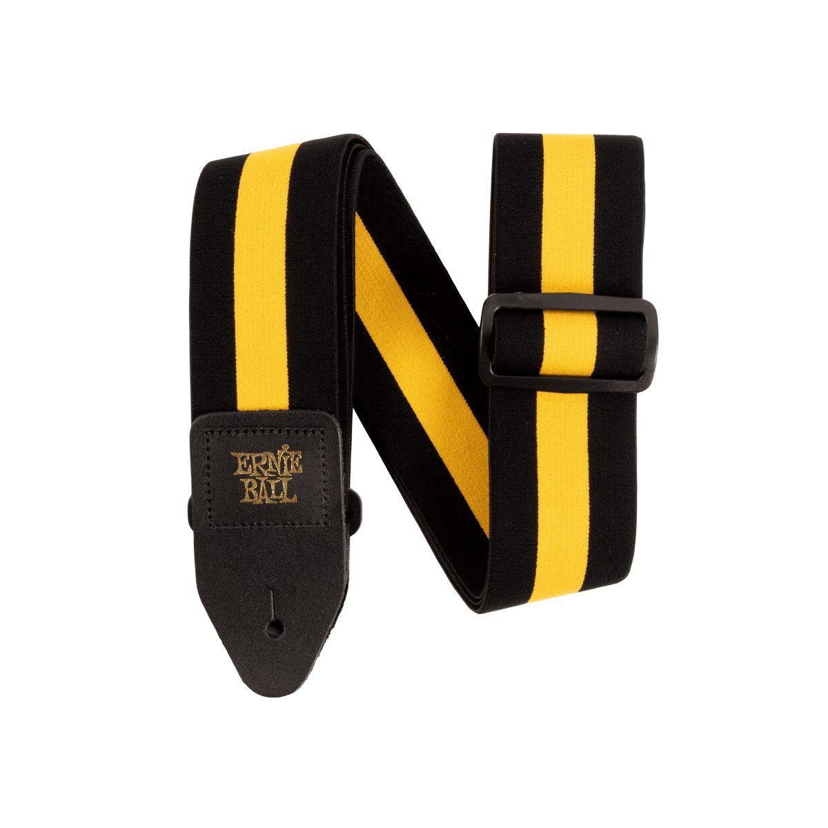 Ernie ball 5328 stretch comfort racer yellow tracolla per chitarra e basso