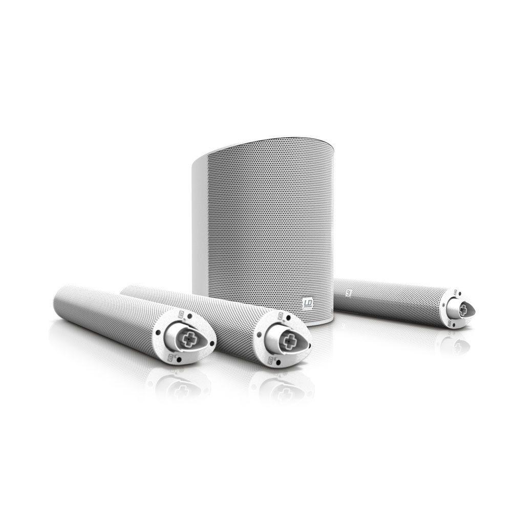 LD SYSTEMS MAUI 5 W - Sistema PA a colonne, ultra-portatile con mixer e Bluetooth bianco