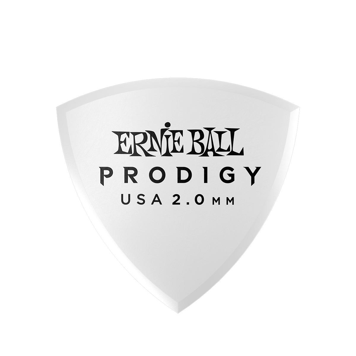 ERNIE BALL 9337 WHITE SHIELD PRODIGY PLETTRO 2.0mm