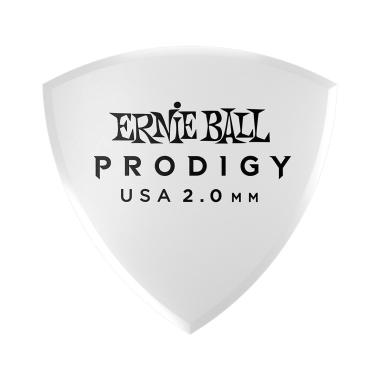 ERNIE BALL 9338 WHITE LARGE SHIELD PRODIGY PLETTRO 2.0mm