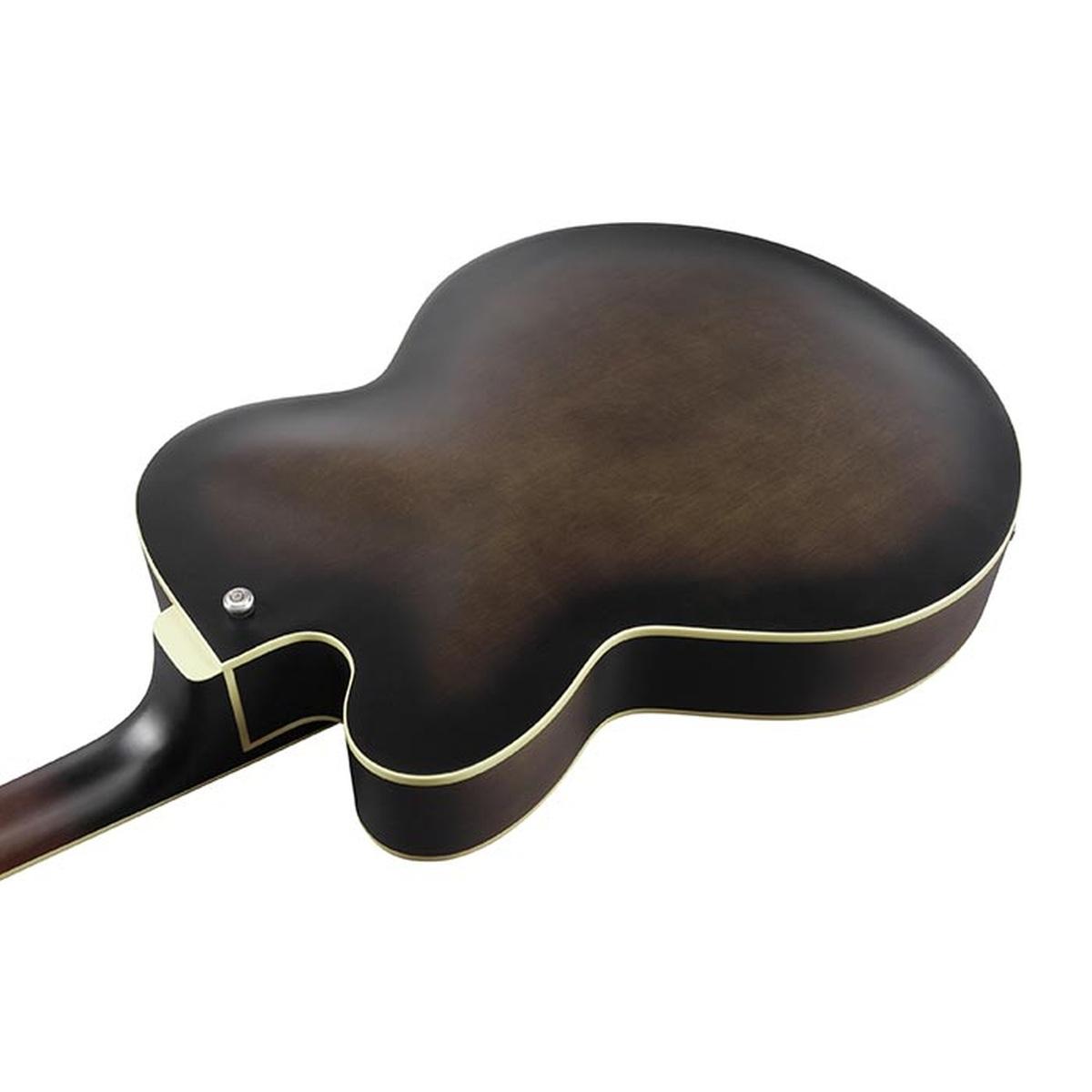 Ibanez af55tkf transparent black flat chitarra semiacustica