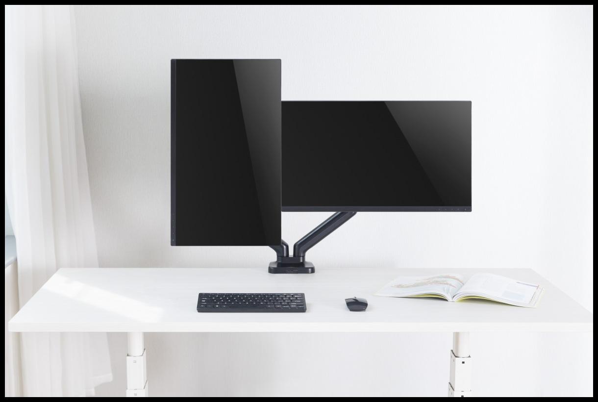 AUDIZIO MAD20G Braccio per doppio monitor con molla a gas 17?-32"