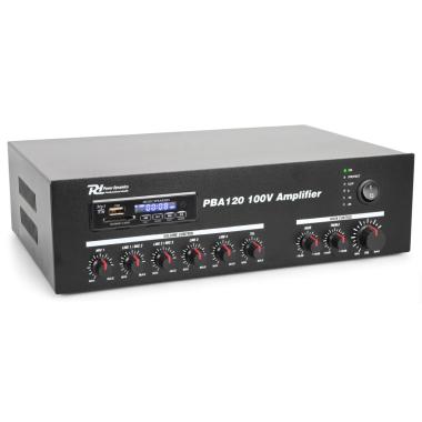 POWER DYNAMICS PBA120 100V Amplifier 120W USB/MP3/