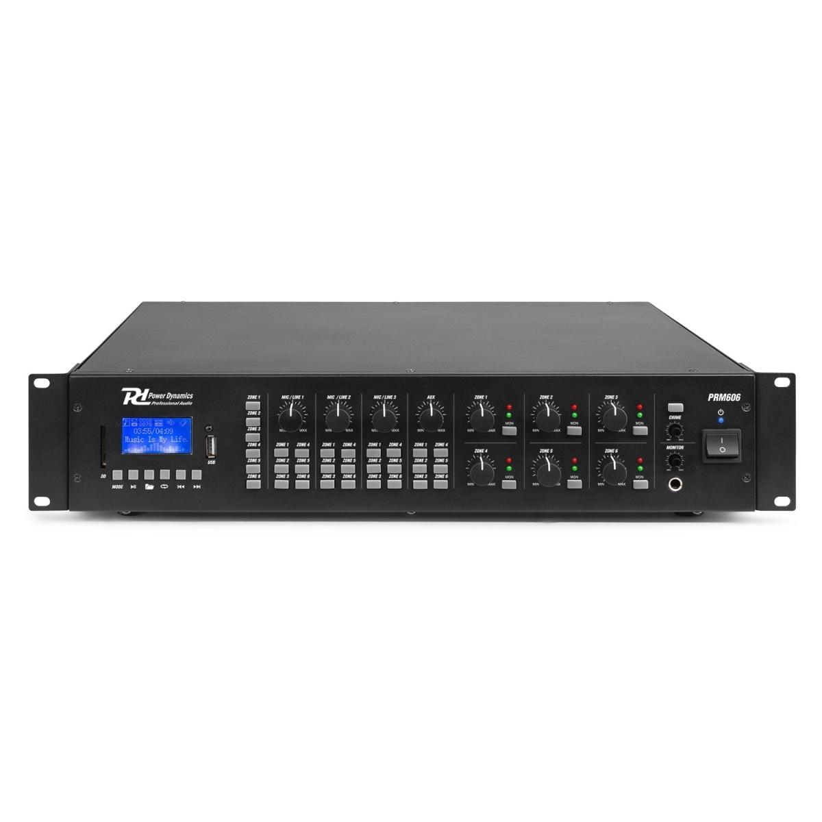 POWER DYNAMICS PRM606 100V 6 Zone 6x60W