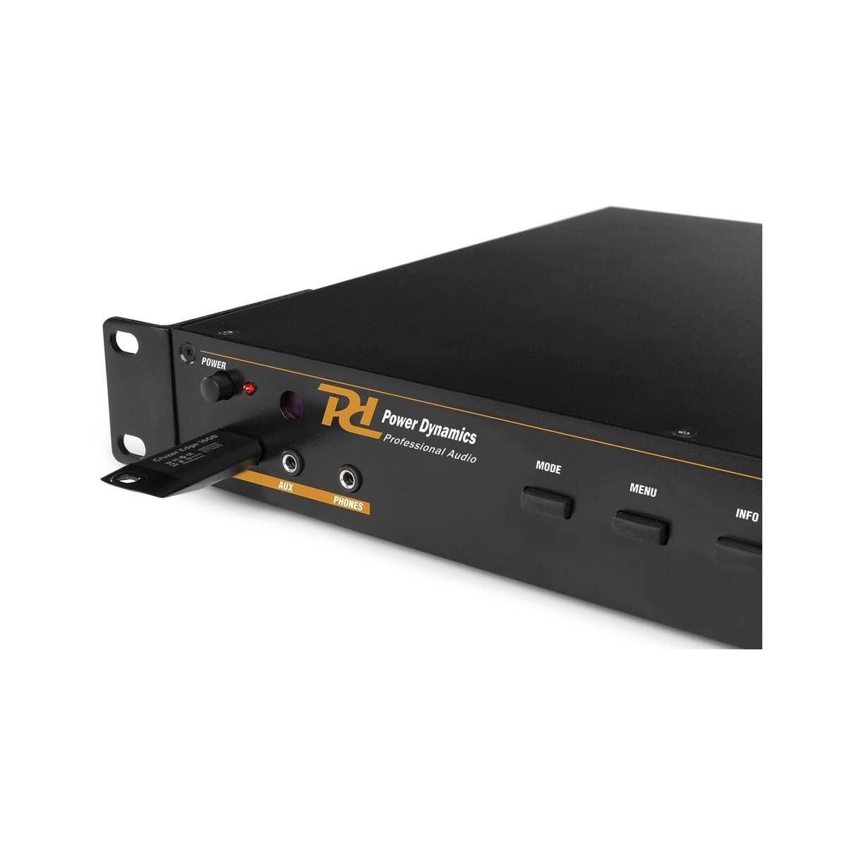 POWER DYNAMICS PDC40 DAB+/FM/MP3 player 1U