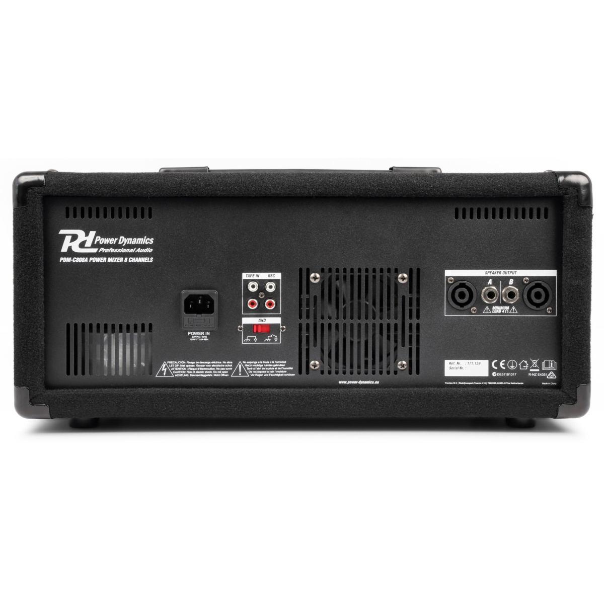 POWER DYNAMICS PDM-C805A 8-Channel Mixer with Ampl