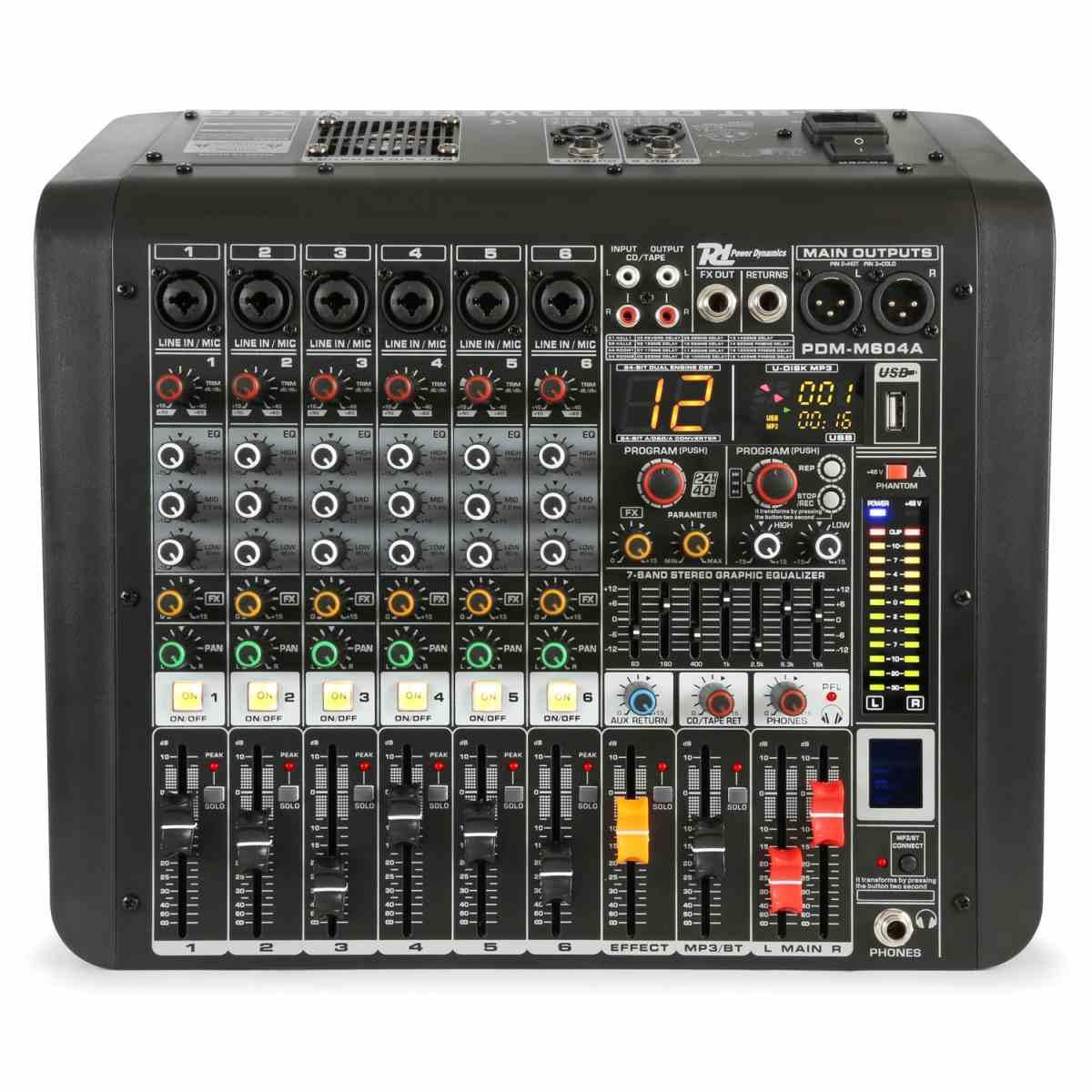 POWER DYNAMICS PDM-M604A Music Mix 6ch.16DSP/BT/MP