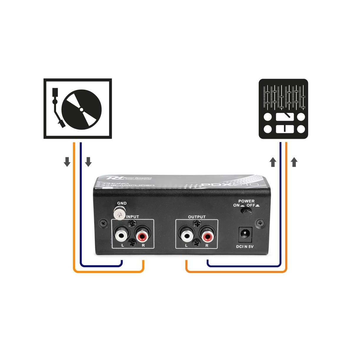 POWER DYNAMICS PDX010 Phono Preamplifier