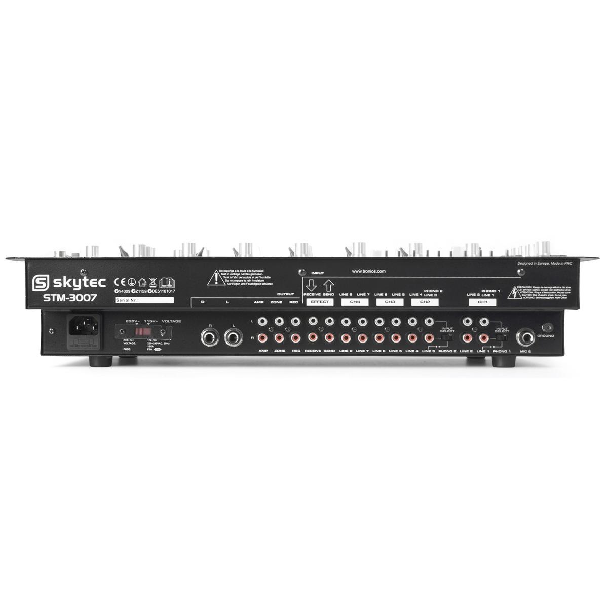 SKYTEC STM-3007 6ch mixer LED/MP3/BT 19"