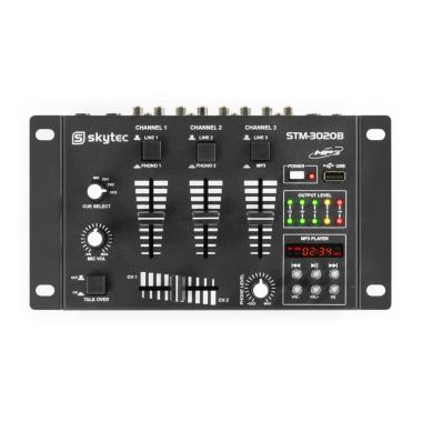 SKYTEC STM-3020B 4ch. USB/SD mixer Black