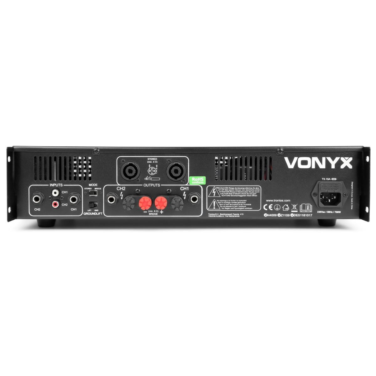 VONYX VXA-1200 II 2x 600W AMPLIFICATORE PA