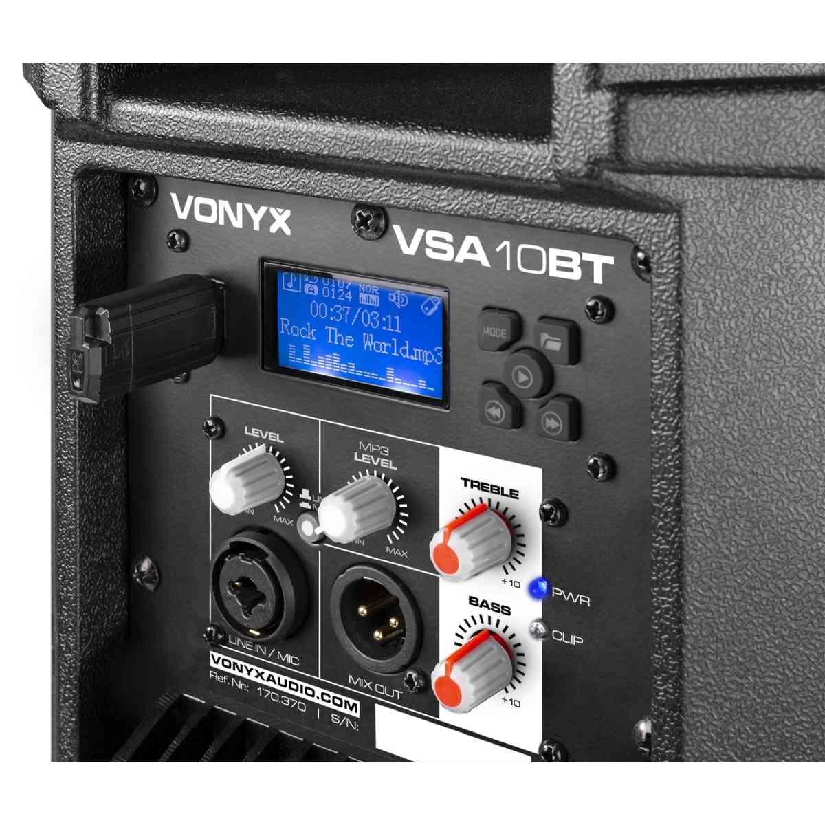 VONYX VSA12BT ALTOPARLANTE ATTIVO BI-AMPLIFICATO 12" 800W BT