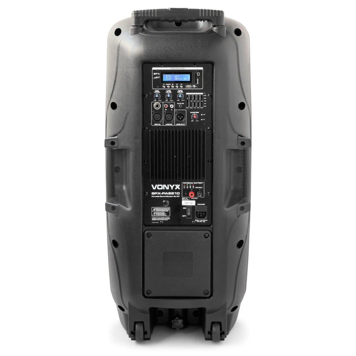 VONYX SPX-PA9210 SISTEMA AUDIO PORTATILE 2X10"