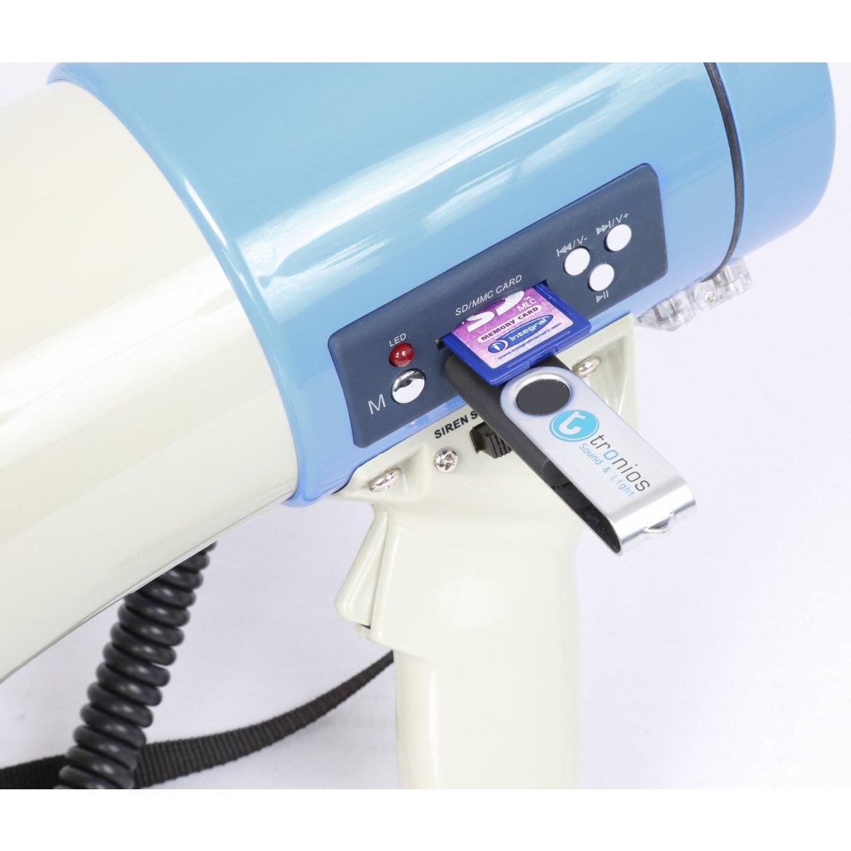 Vonyx meg065 megafono 65w usb sd batteria registra microfono sirena