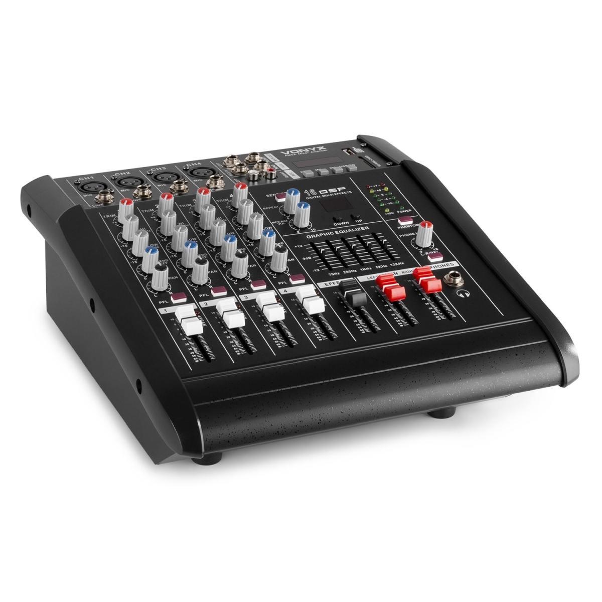 VONYX AM5A 5 Channel Amplified Mixer BT