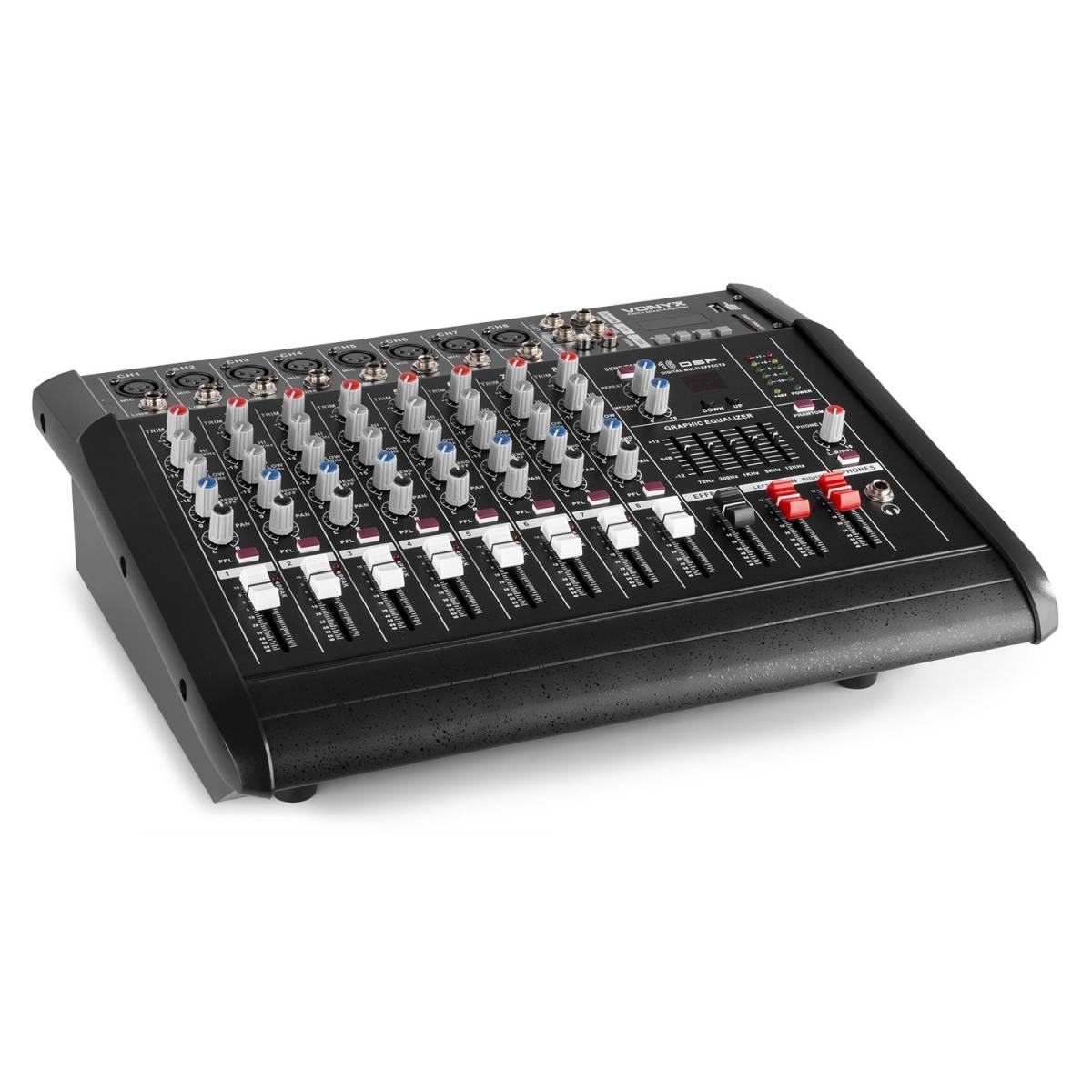 VONYX AM8A 8 Channel Amplified Mixer BT