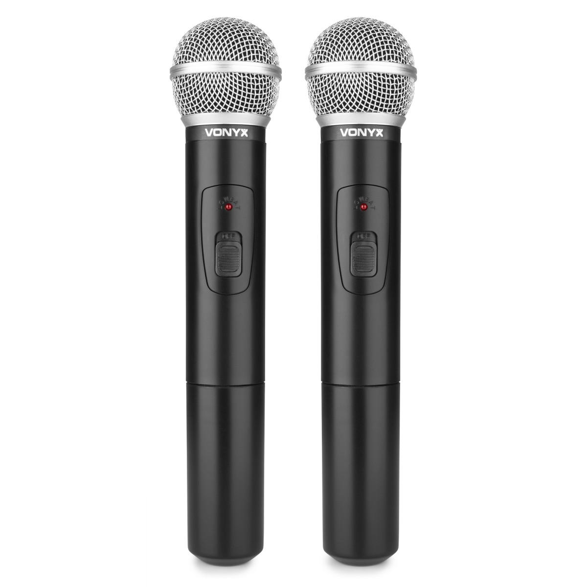 Vonyx stwm712 sistema microfonico vhf a 2 canali