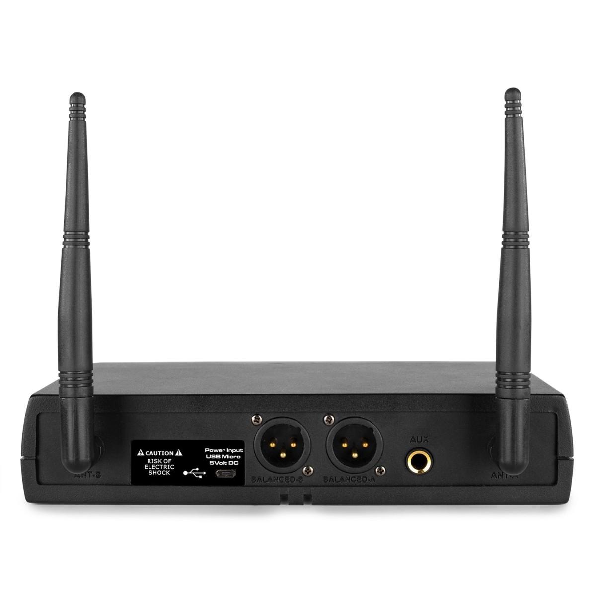 Vonyx wm62b microfono wireless uhf 16ch con 2 bodypack