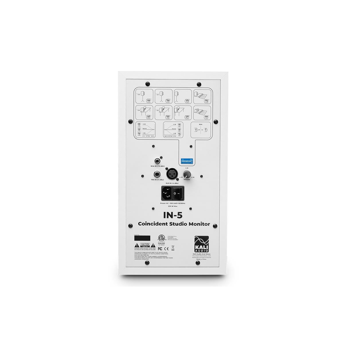 KALI AUDIO IN-5  Monitor triamplificato da studio 5'' - Bianco