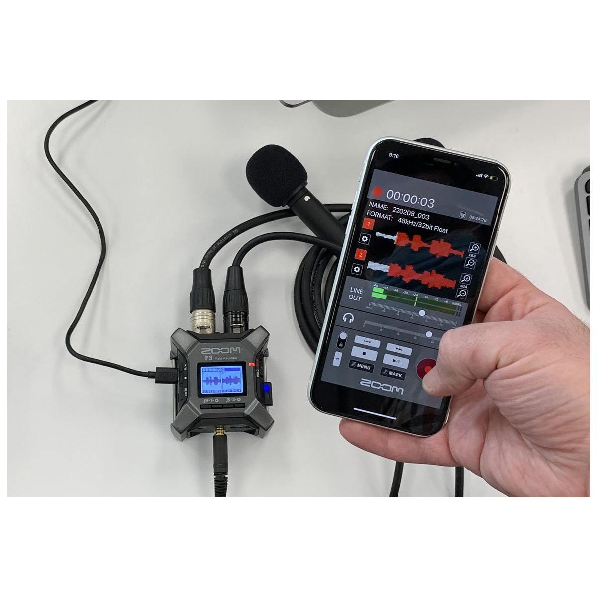 ZOOM F3 - field recorder a 2 tracce - 32bit