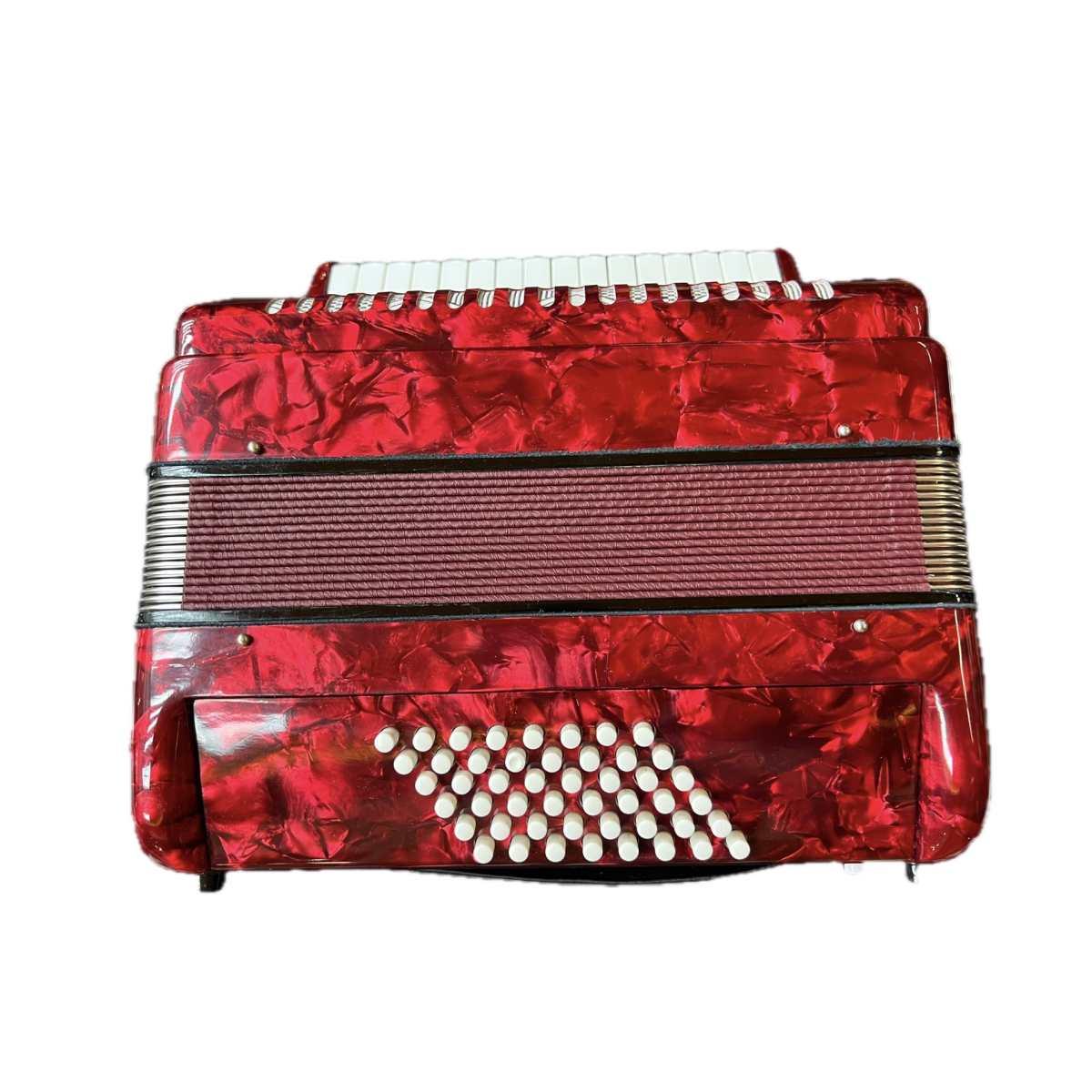 Classic secondo v fisarmonica 48 bassi rossa