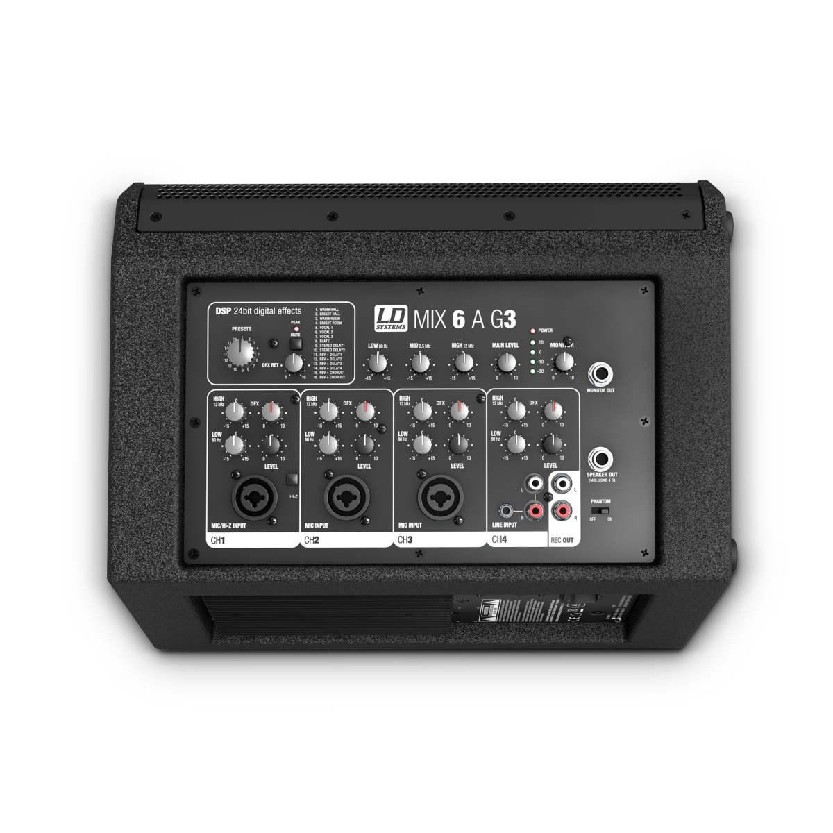 LD Systems MIX 6 A G3 Altoparlante Attivo 2 Vie con Mixer Integrato