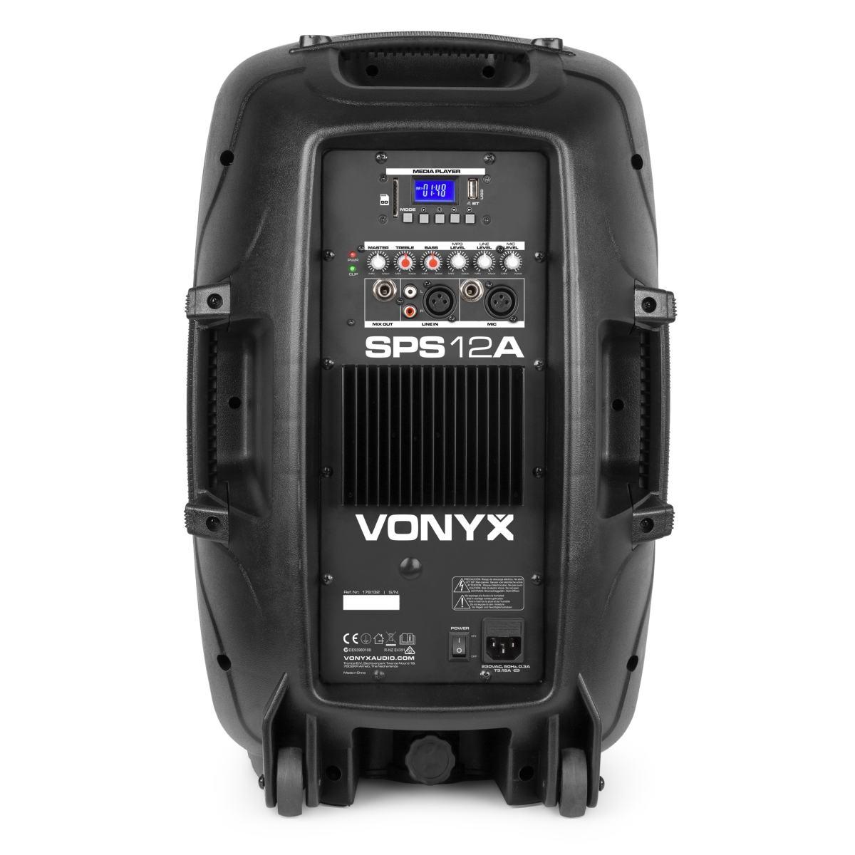 Vonyx sps12a kit altoparlante attivo mp3 12? con supporto