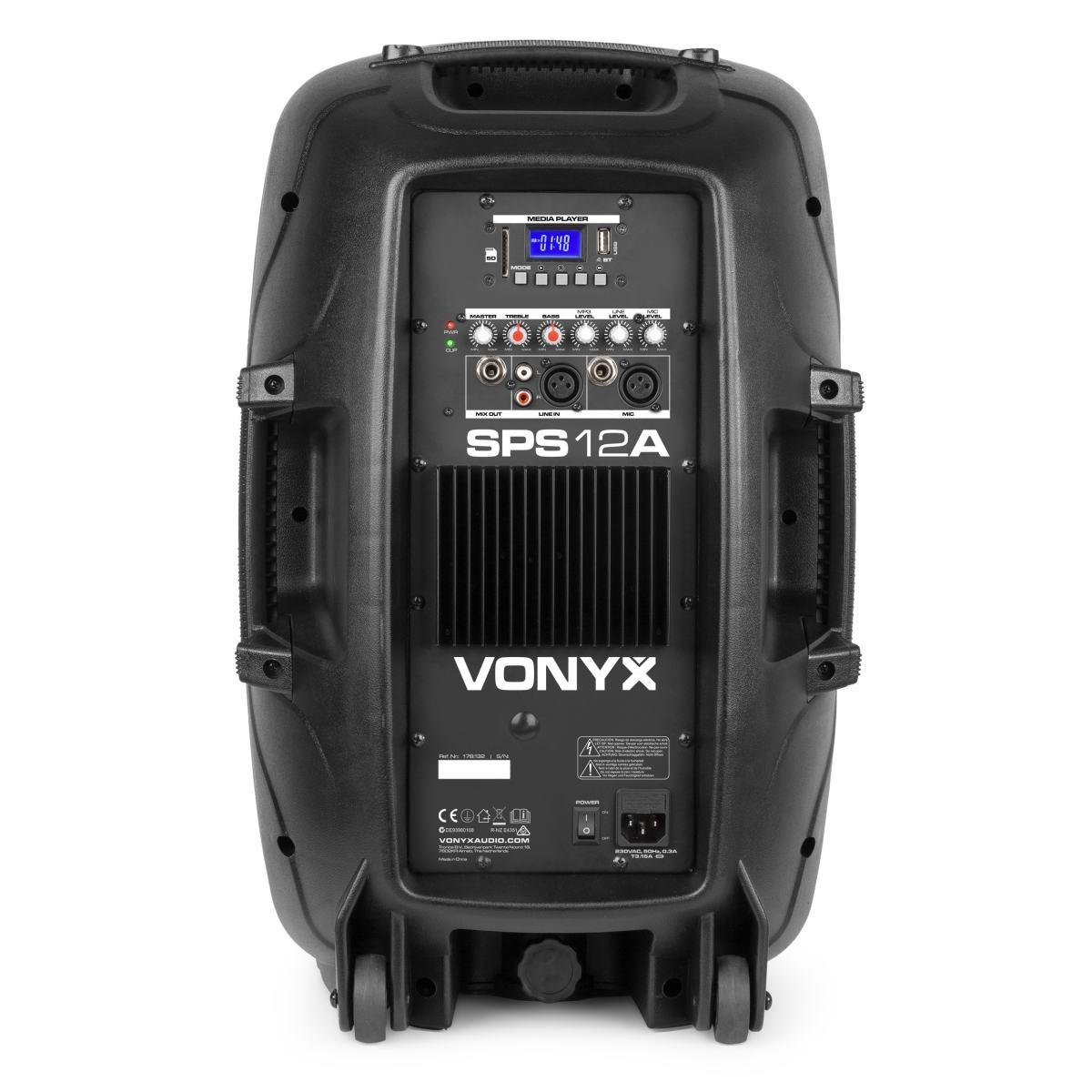 Vonyx sps15a kit altoparlante attivo mp3 15? con supporto