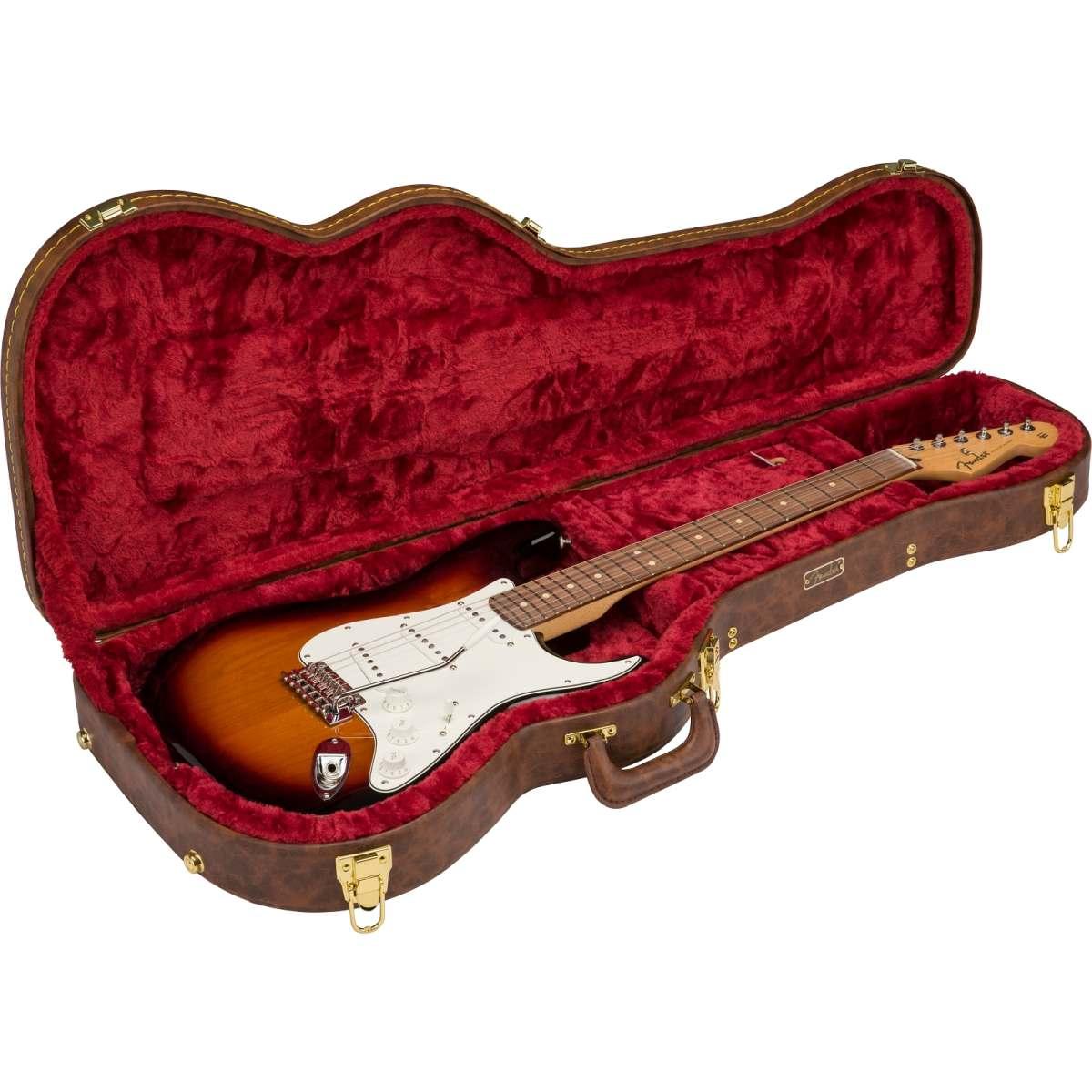 Fender poodle brown custodia per stratocaster/telecaster