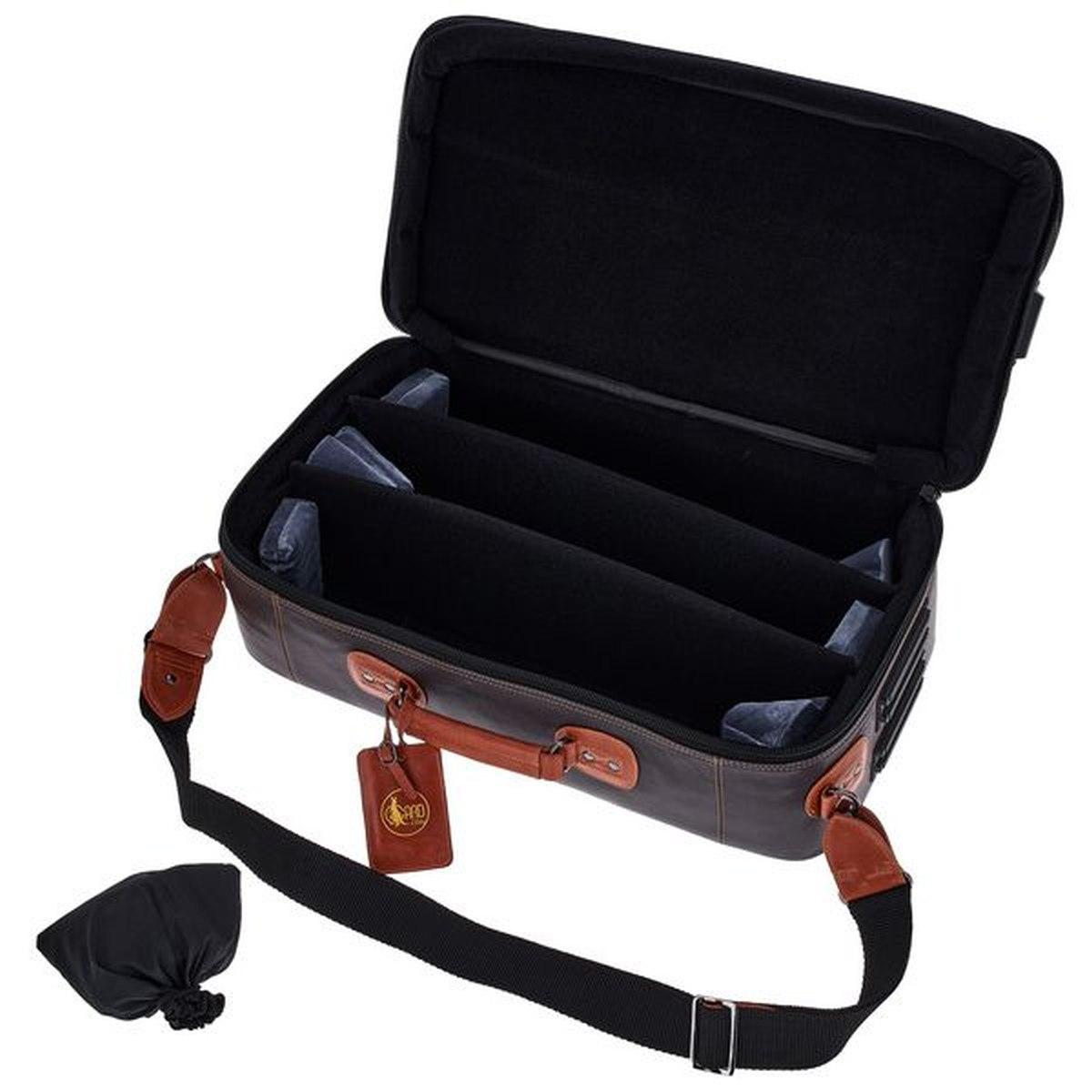 GARD 5-ECLN ELITE IN PELLE PER 3 TROMBE Dark Brown Leather