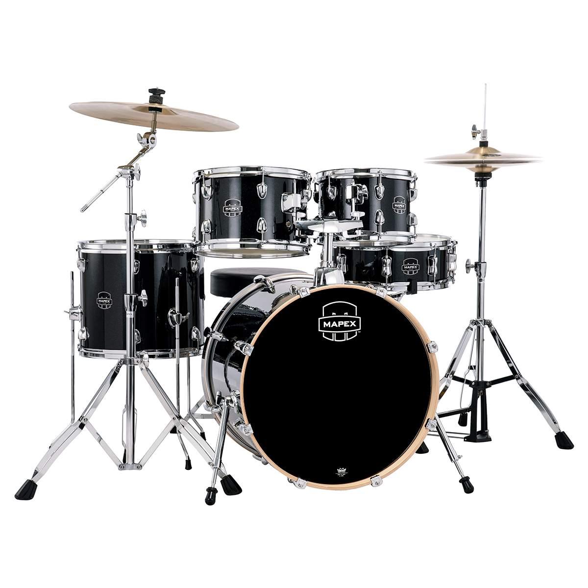MAPEX VE5044FTCVH VENUS FUSION 5 PEZZI Black Galaxy Sparkle Cassa 20