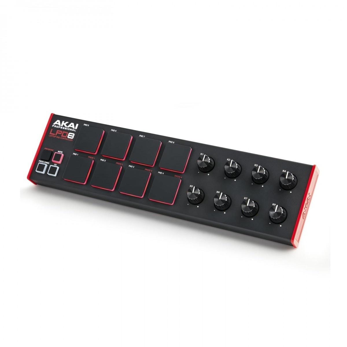 AKAI PROFESSIONAL LPD8 MKII Controller MIDI USB Compatto con Pad RGB e Knob Assegnabili