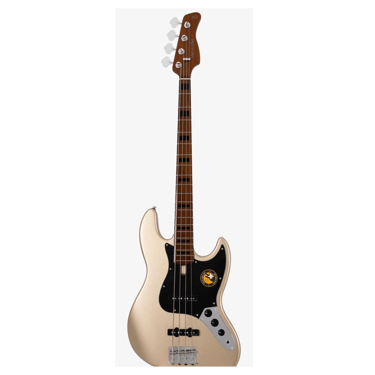 Marcus miller v5 alder 4 champagne gold metallic basso elettrico 4 corde