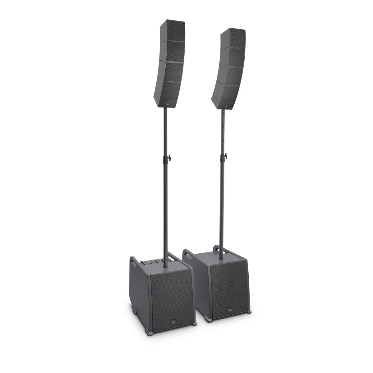 LD SYSTEMS CURV 500 PS - Sistema array set Power portatile inclusi asta distanziatrice e cavo per altoparlante