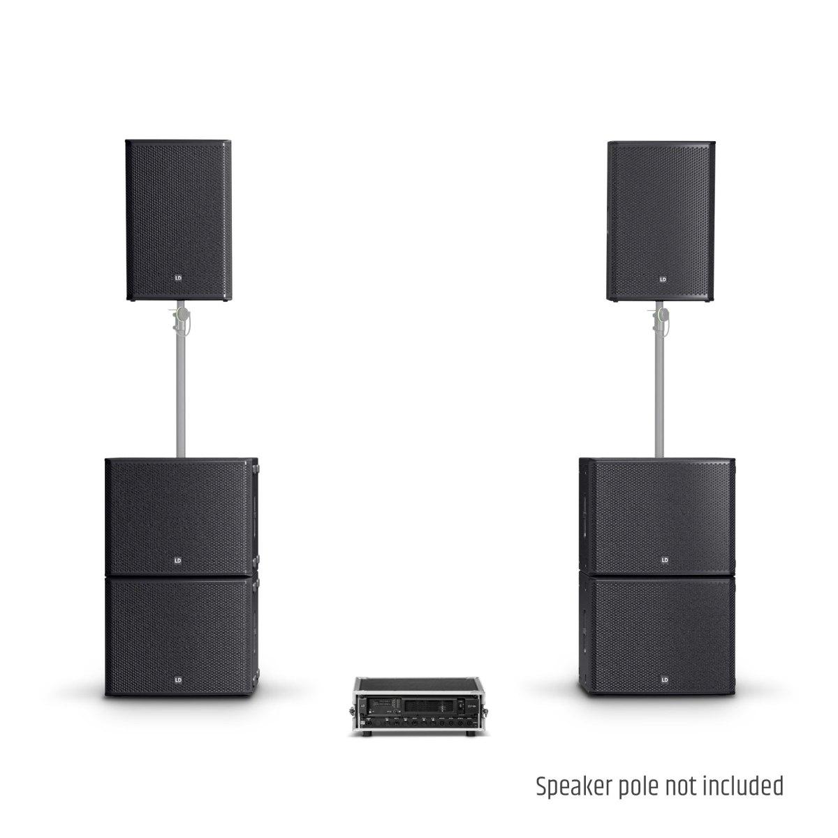 LD Systems Stinger G3 Impact Set Impianto Audio PA 2x15" + 4x18" + Rack Amplificazione