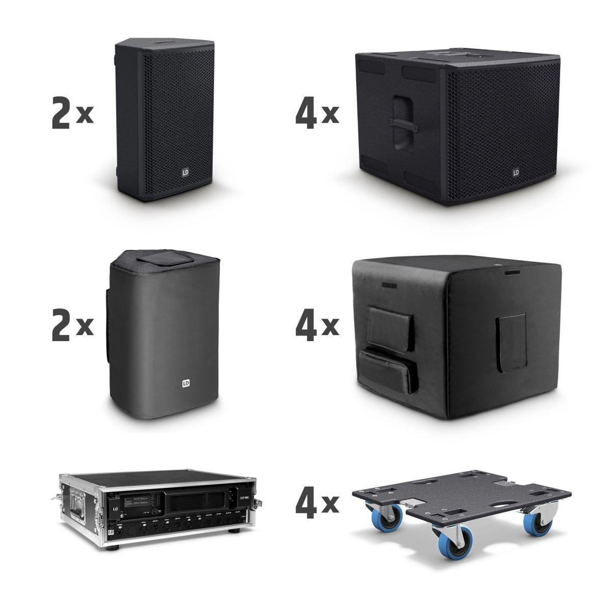 LD Systems Stinger G3 Impact Set Impianto Audio PA 2x15" + 4x18" + Rack Amplificazione