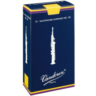 Vandoren traditional blu 10 ance per sax soprano n° 1 1/2