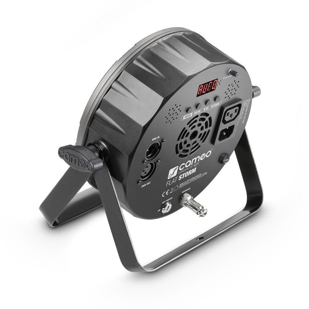 CAMEO Flat Storm - Proiettore PAR piatto 3 in 1 con strobo e laser grating