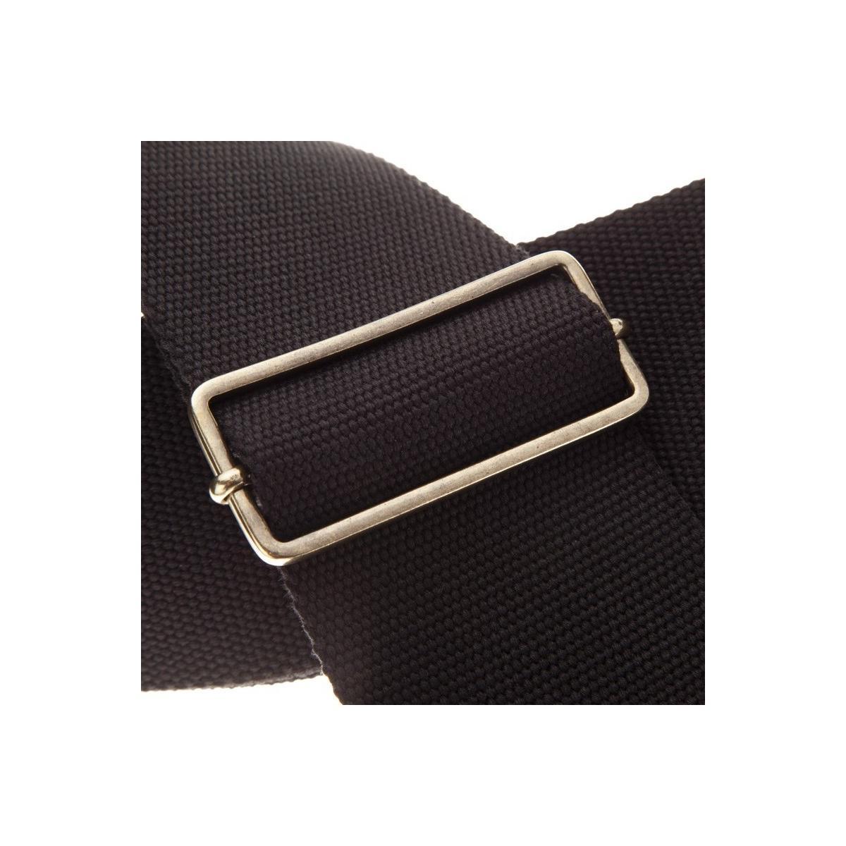MAGRABO' TRACOLLA STRIPE SC ENTRY NERO CON FIBBIA OTTONE 8cm