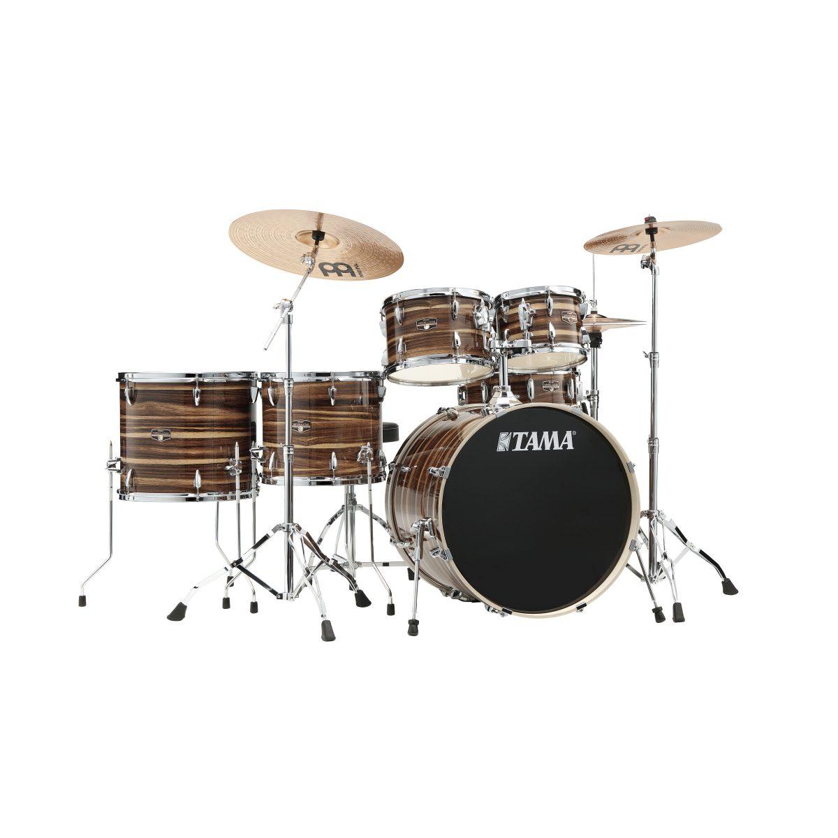 TAMA IP62H6W-CTW Imperialstar 6-pezzi Kit Completo cassa 22 & Meinl HCS Bronze cymbals COFFEE TEACK WRAP