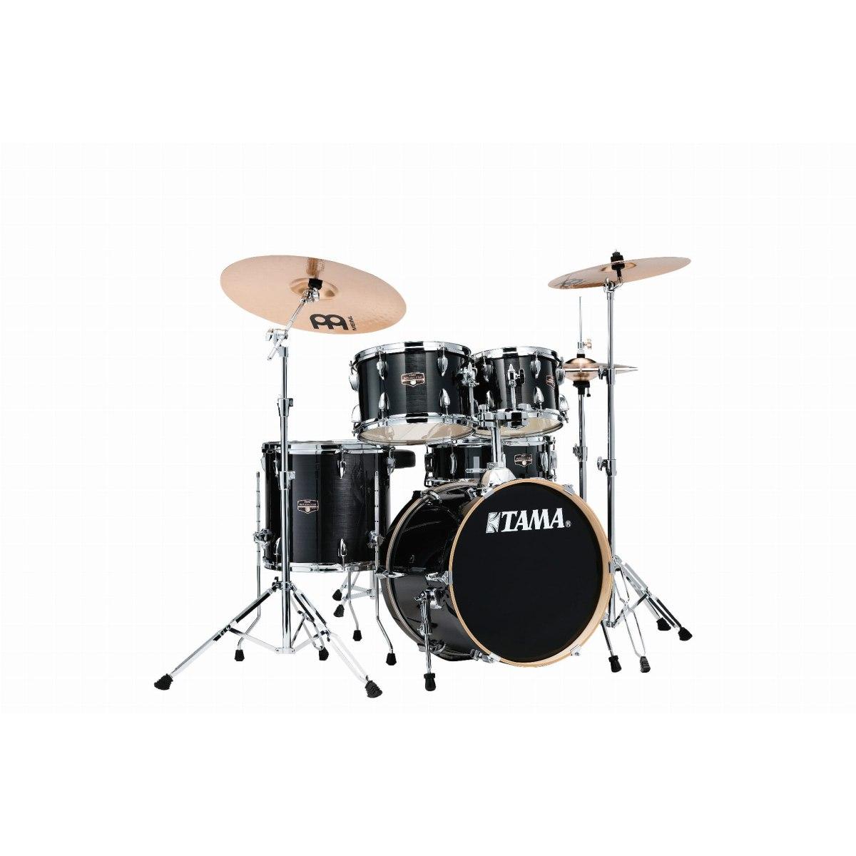 TAMA IP58H6W-HBK Imperialstar 5-pezzi Kit Completo cassa 18 & Meinl HCS Bronze cymbals HAIRLINE BLUE