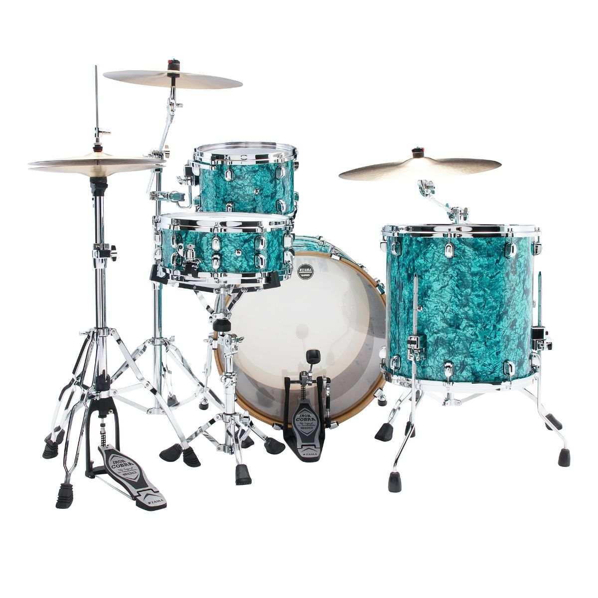 TAMA WBR32RZS-TQP Starclassic Walnut/Birch 3-pezzi shell pack cassa 22 Turquoise Pearl