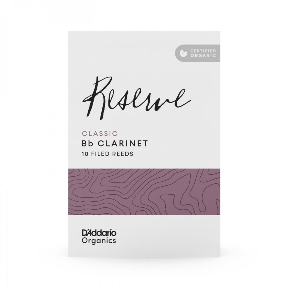 D'ADDARIO RESERVE CLASSIC ORGANIC 10 ANCE PER CLARINETTO IN Bb n 4