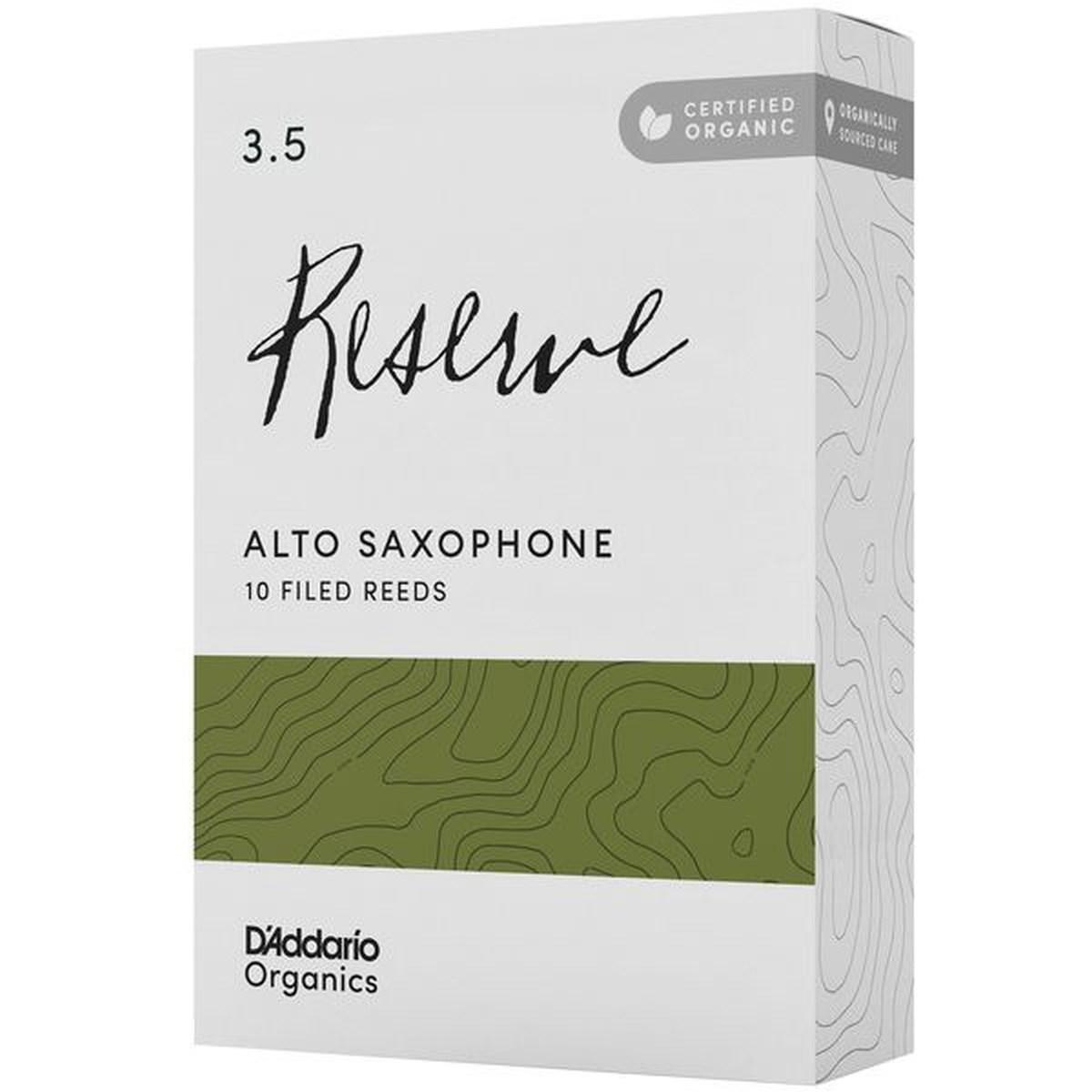 D'addario reserve organic 10 ance per sax alto n 3 1/2