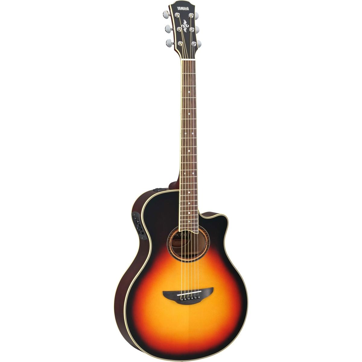 Yamaha apx700 ii vintage sunburst chitarra acustica elettrificata