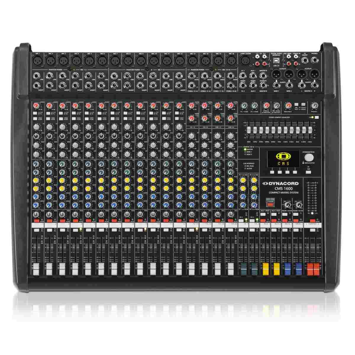 Dynacord cms 1600-3 mixer 16 canali con interfaccia audio usb